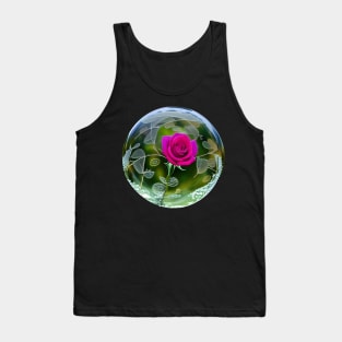 Rose in the glass ball Tank Top